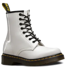 1460 White Patent Leather Boots