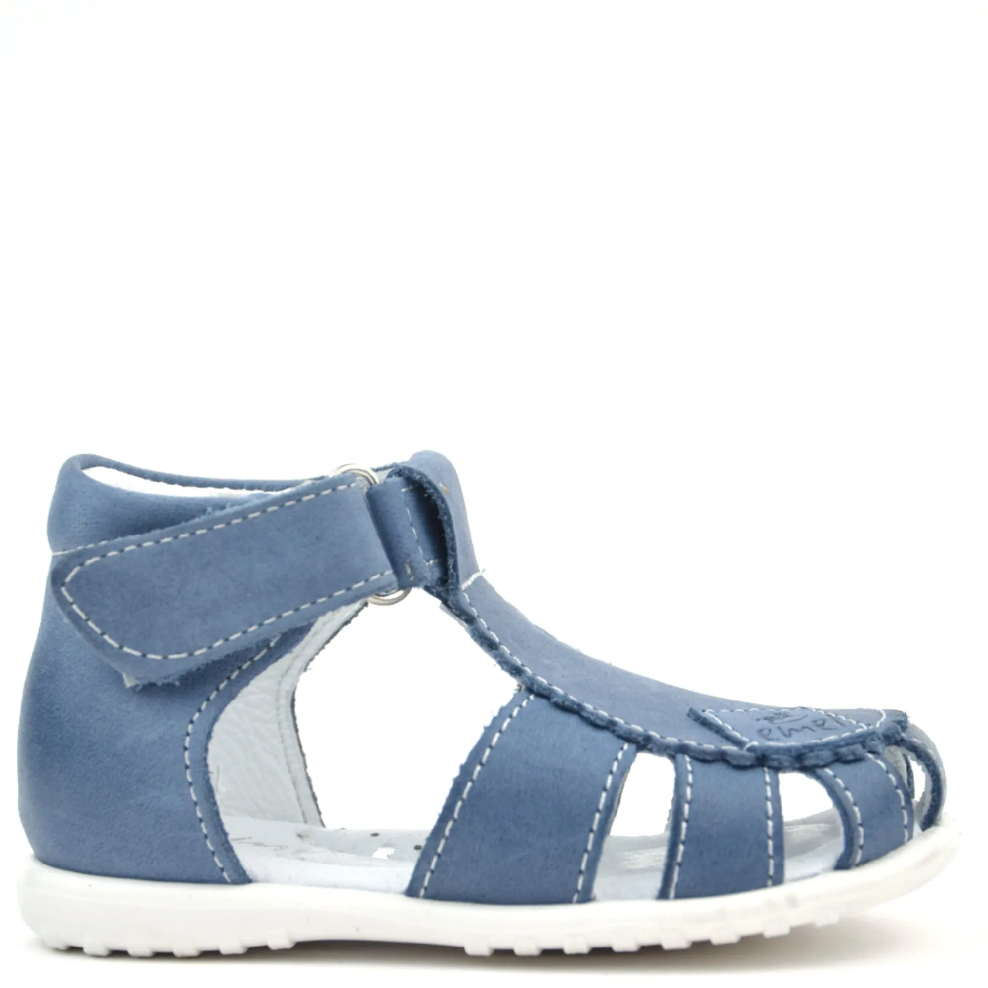 (2206-3) Emel Blue Half-Open Shoes