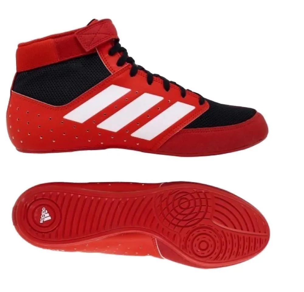 adidas Mens Mat Hog 2.0 Wrestling Shoes Red Adult