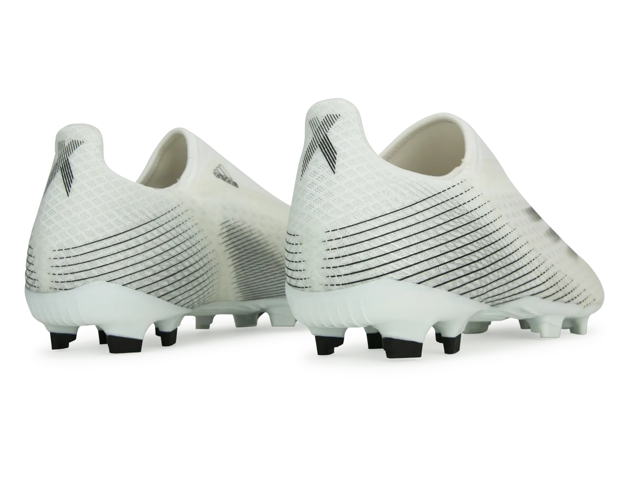 adidas Men's X Ghosted.3 Laceless FG White/Core Black