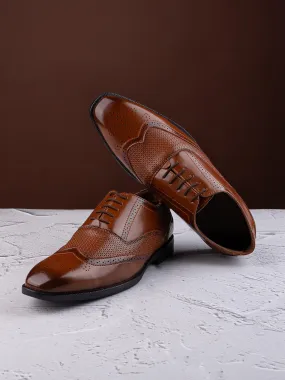 Alberto Torresi Tan Formal 594 Brogue Shoes