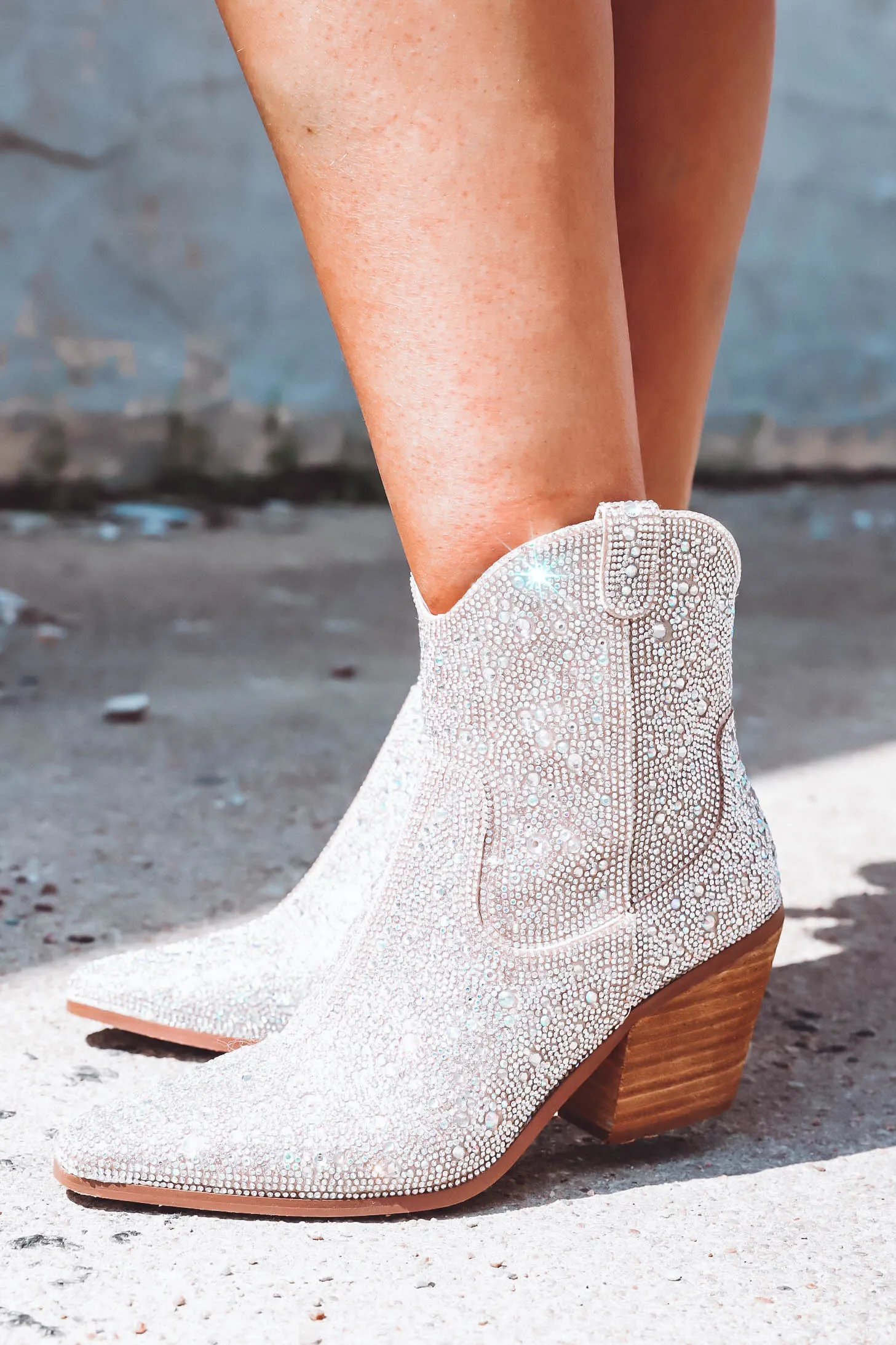 Angel Boot-Silver Metallic