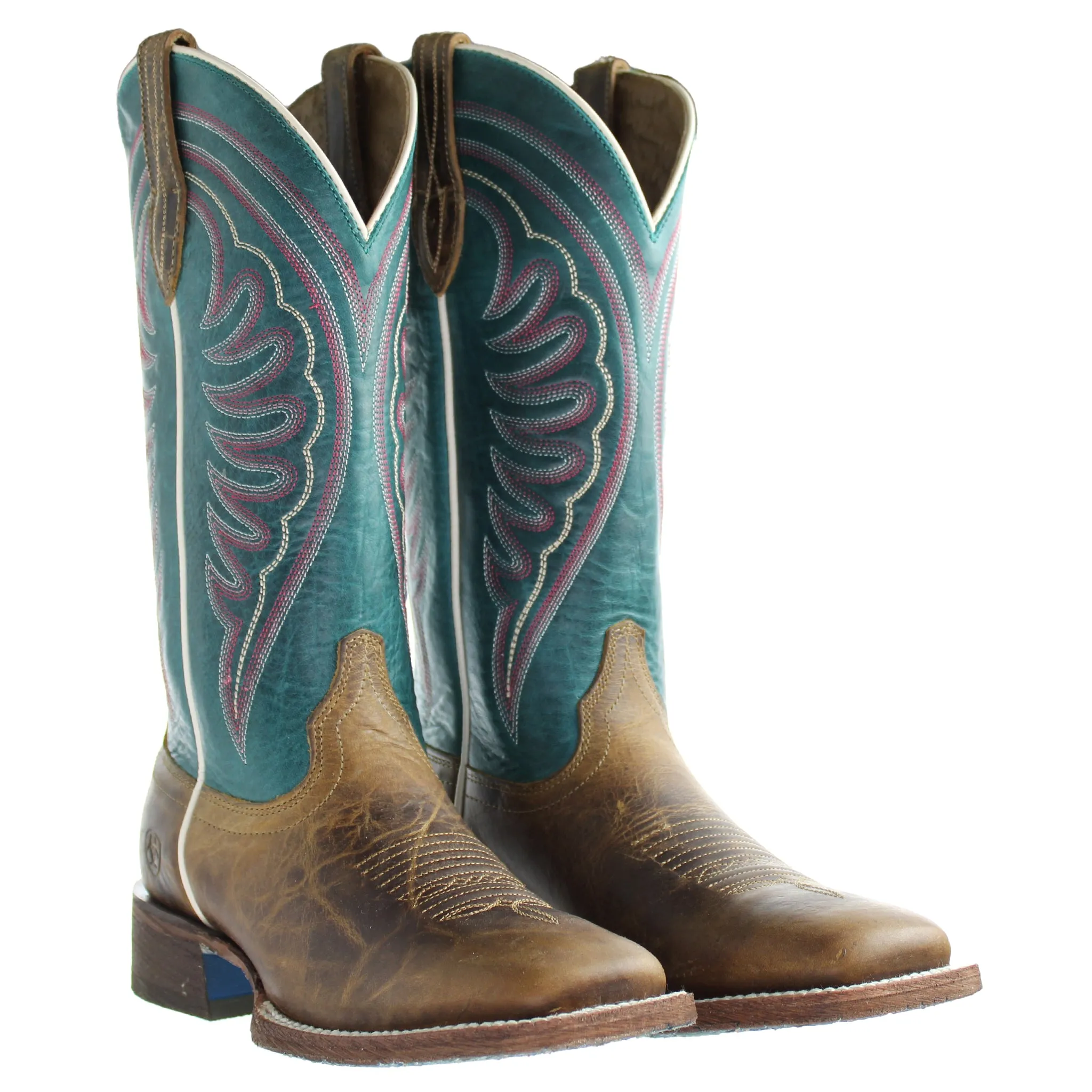 Ariat Circuit Shiloh Tabaco Womens Brown/Blue Boots