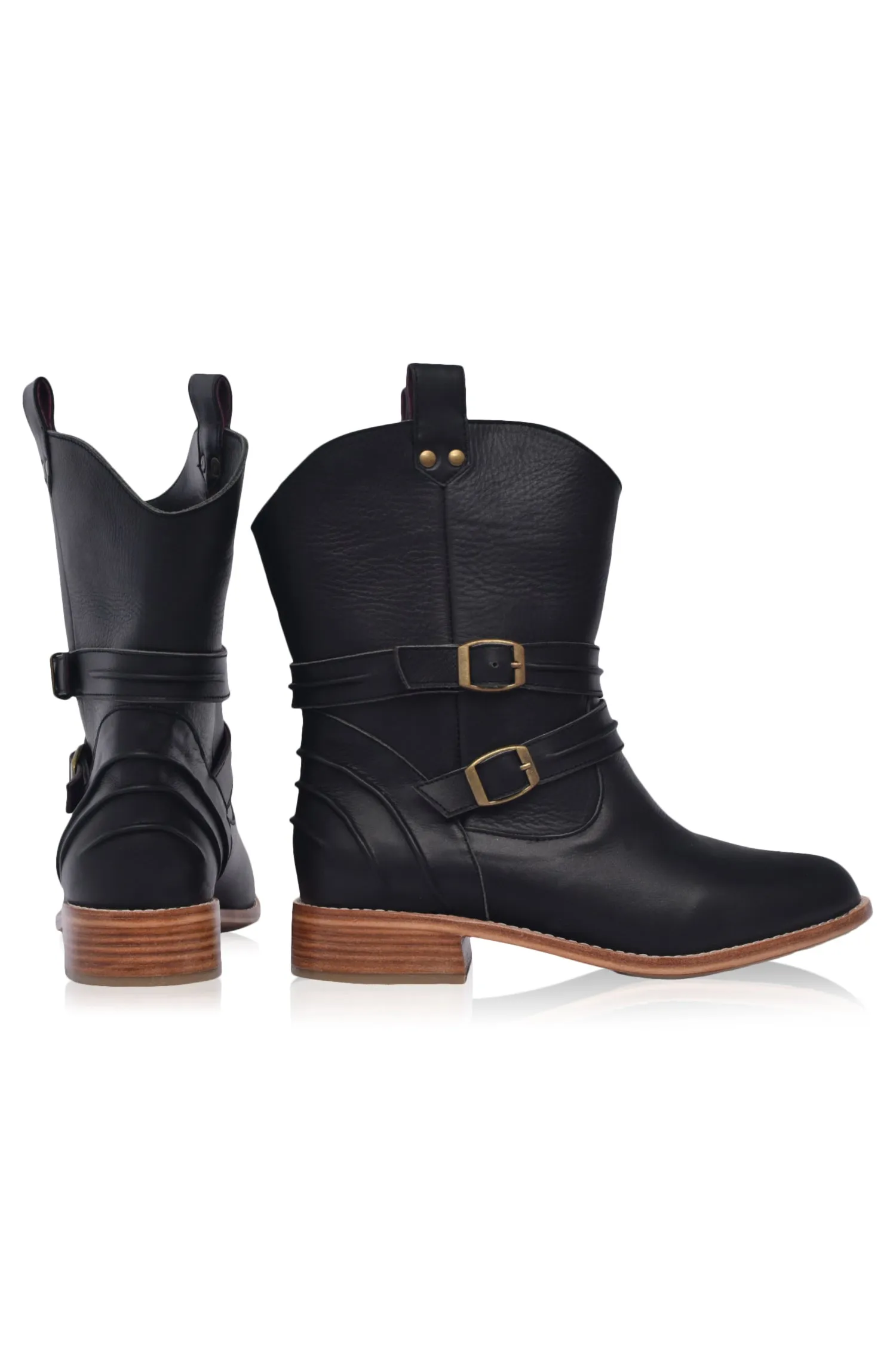 Barcelona Leather Boots (Sz. 7 & 9)