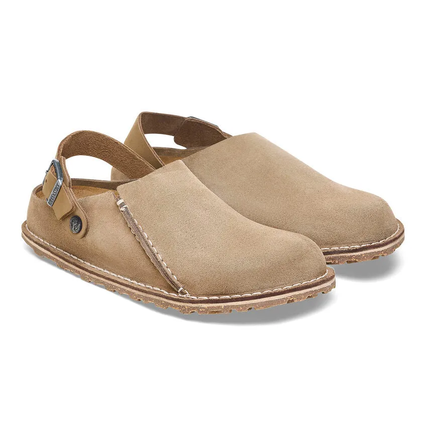 'Birkenstock' Women's Lutry Premium Suede Slipper - Gray Taupe