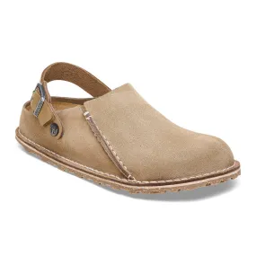 'Birkenstock' Women's Lutry Premium Suede Slipper - Gray Taupe