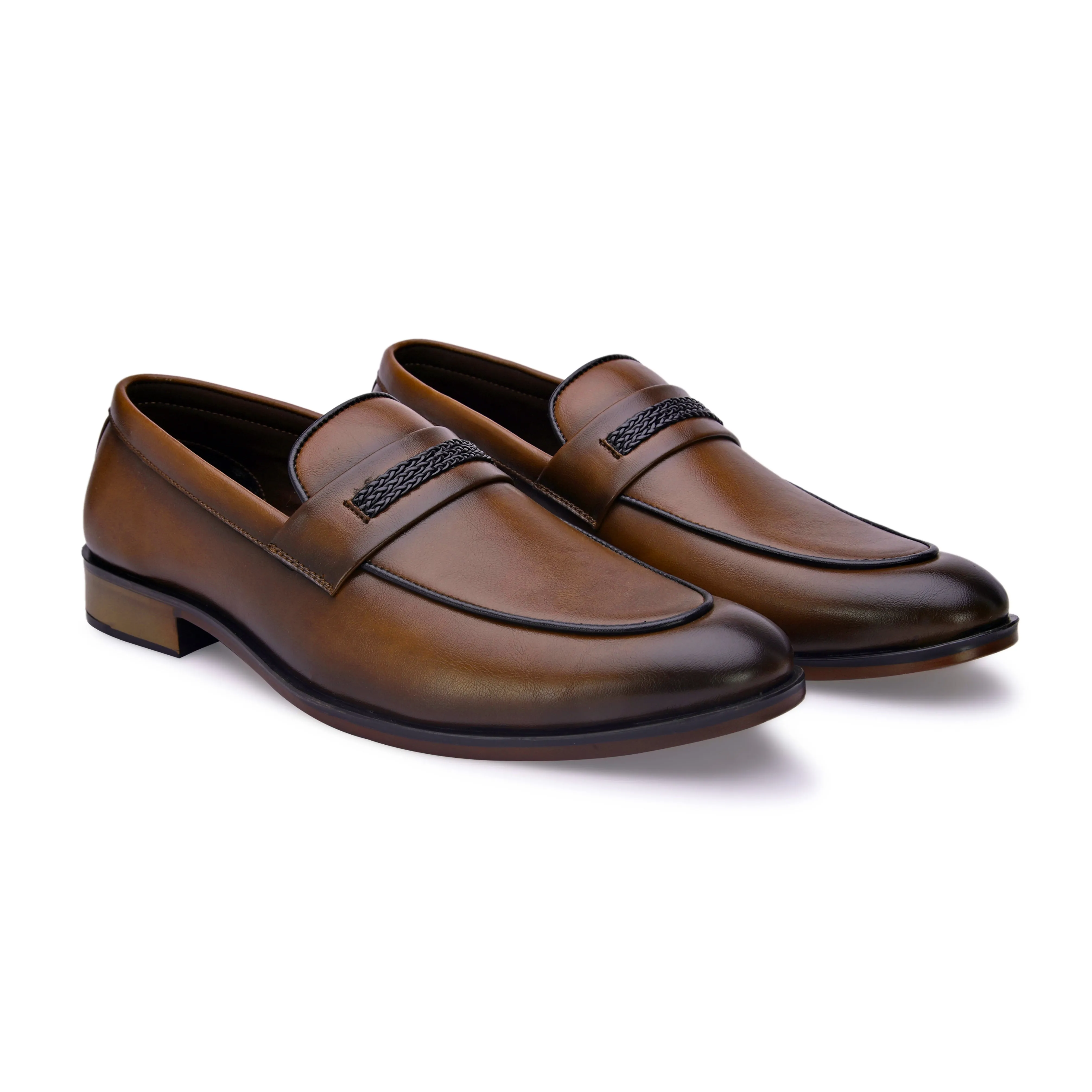 Bond Tan Saddle Loafers