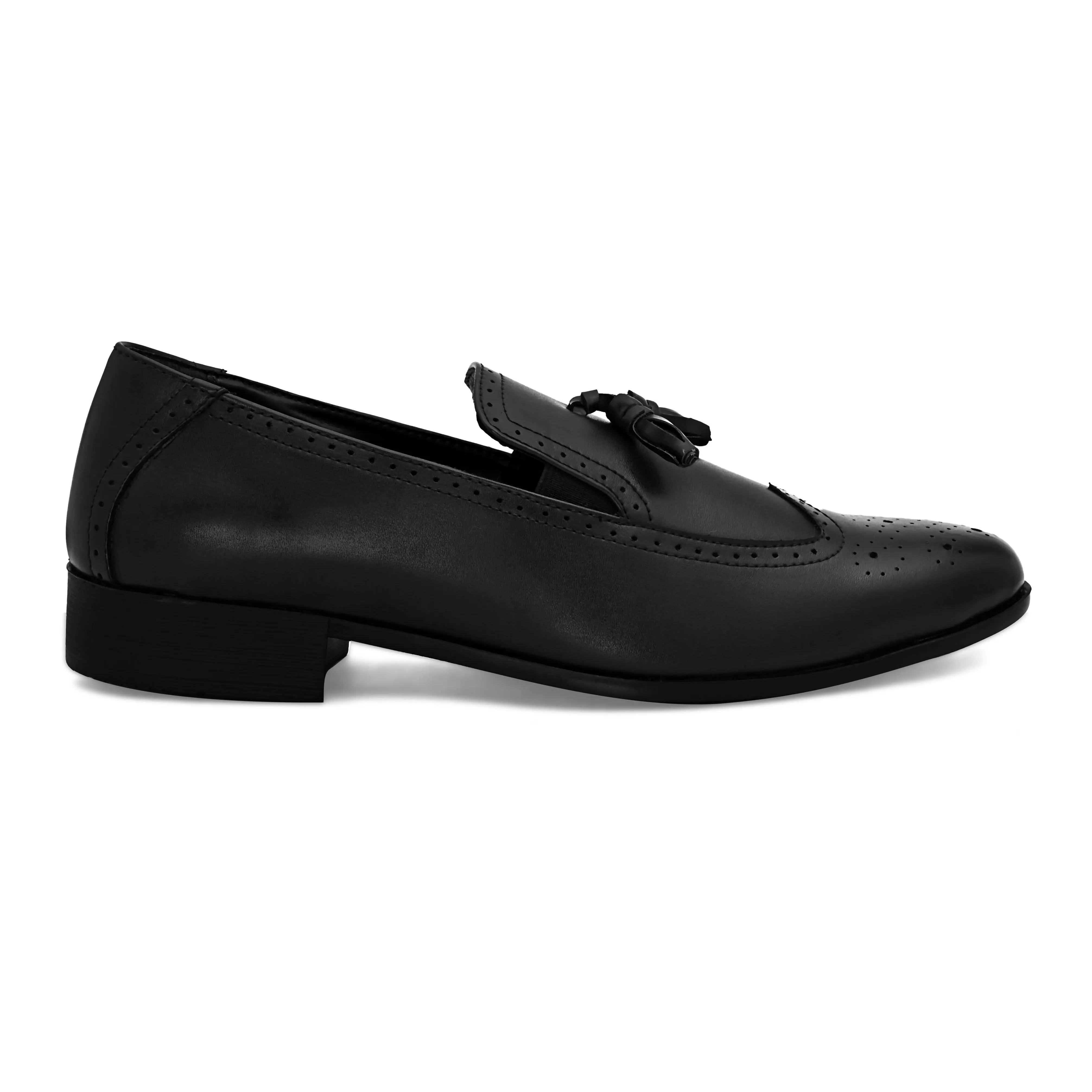 Brune Black Slip-Ons