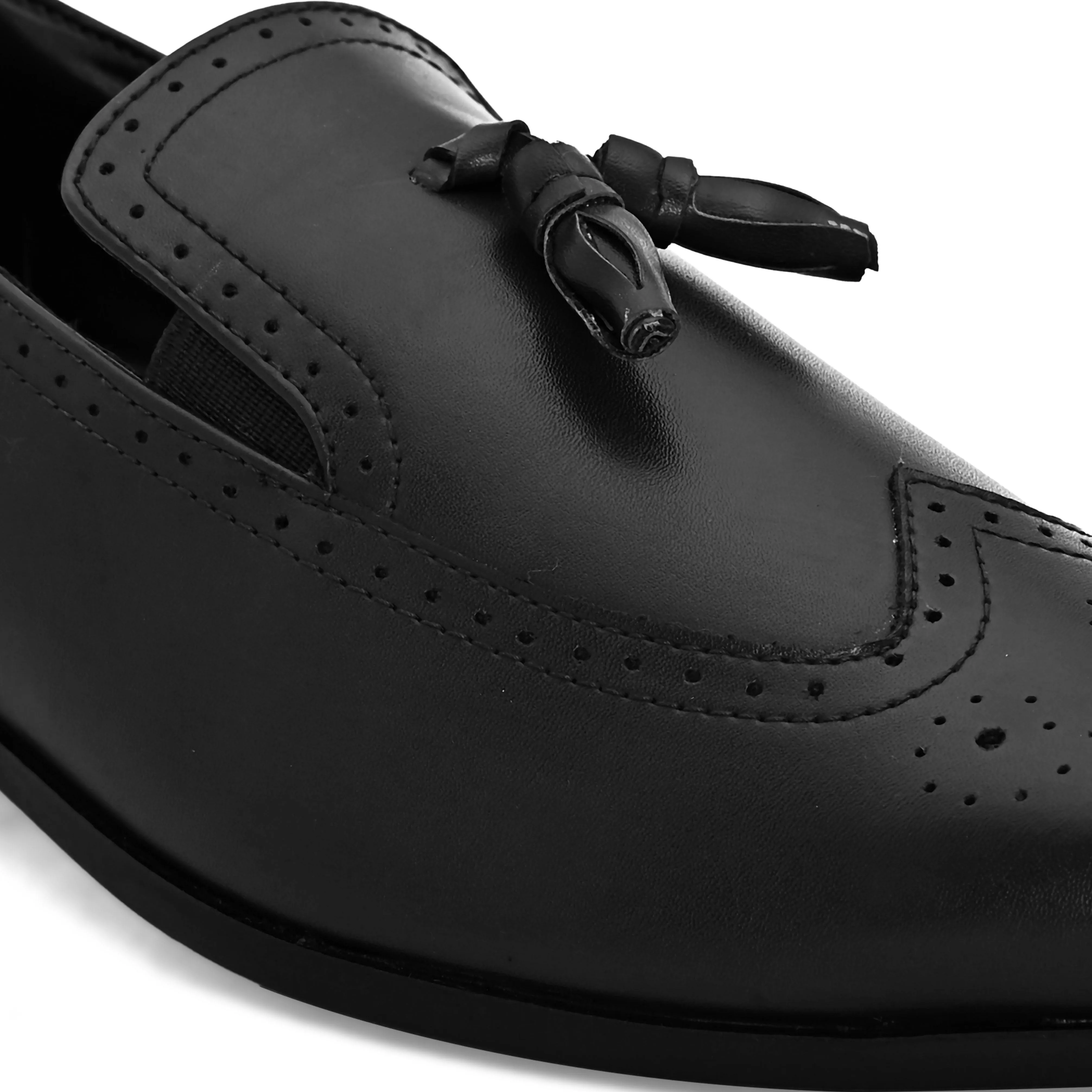 Brune Black Slip-Ons