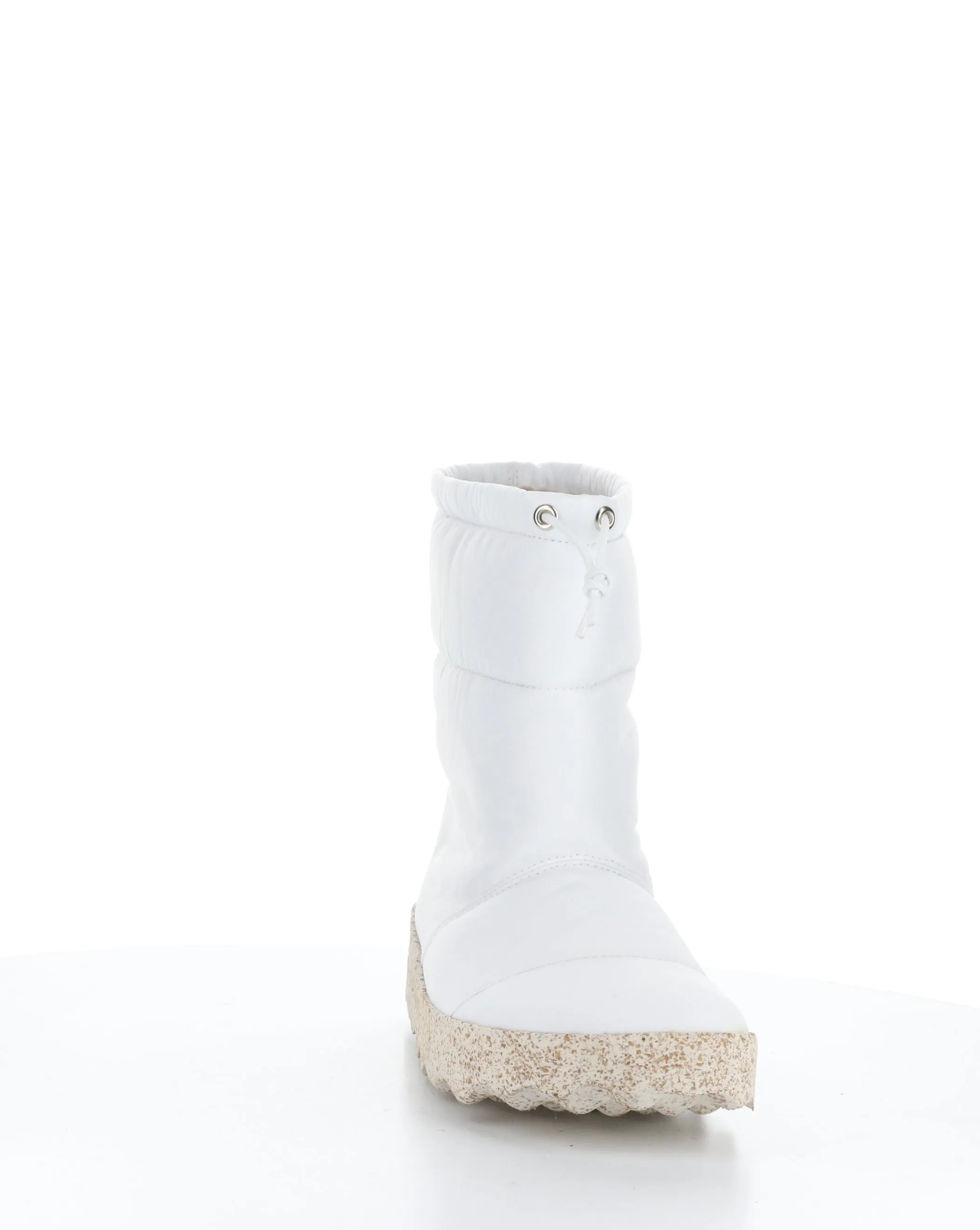 CALE142ASP White Round Toe Boots