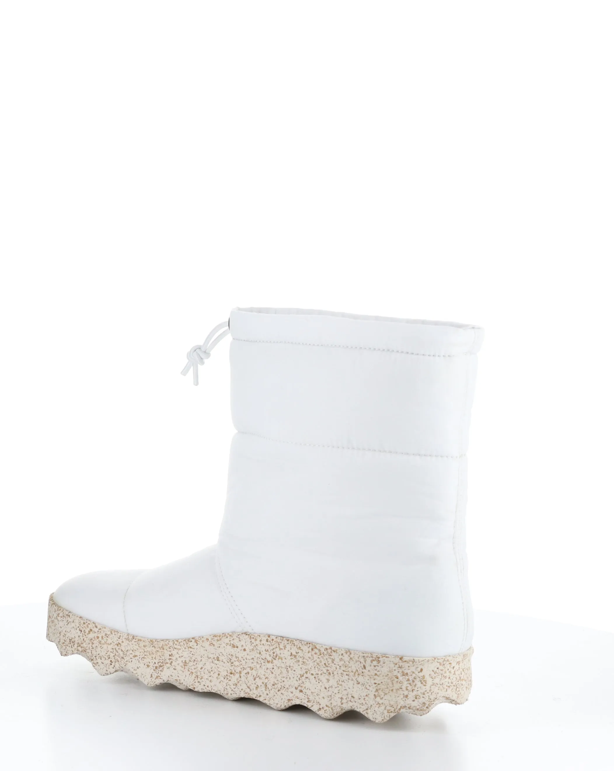 CALE142ASP White Round Toe Boots