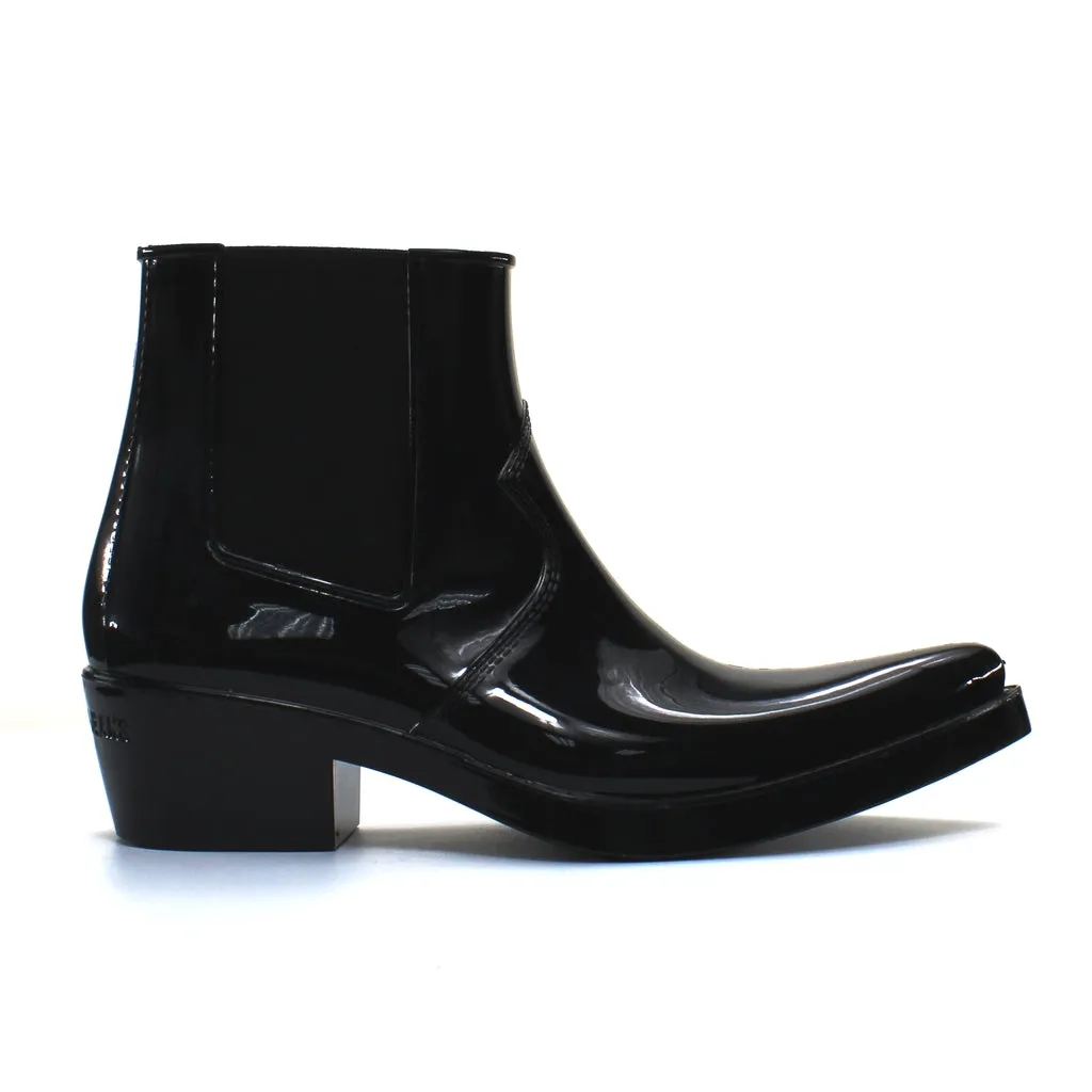 Calvin Klein Jeans Black Chelsea Wellington Boots - Womens