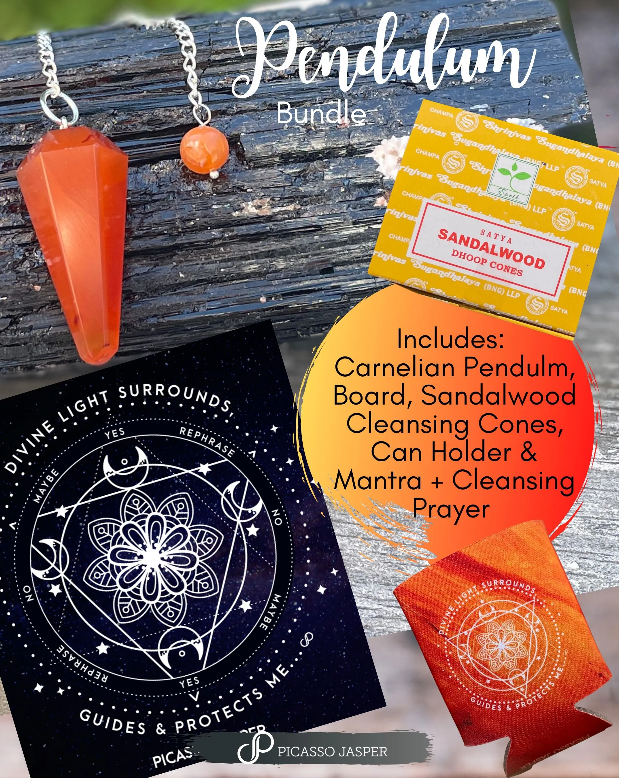 Carnelian Pendulum   Board & More, Bundle