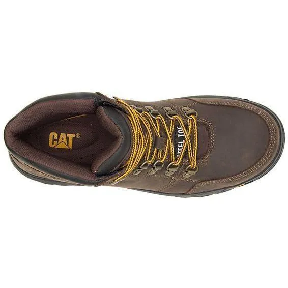 CAT Men's Outline Steel Toe Work Book - Brown - P90803