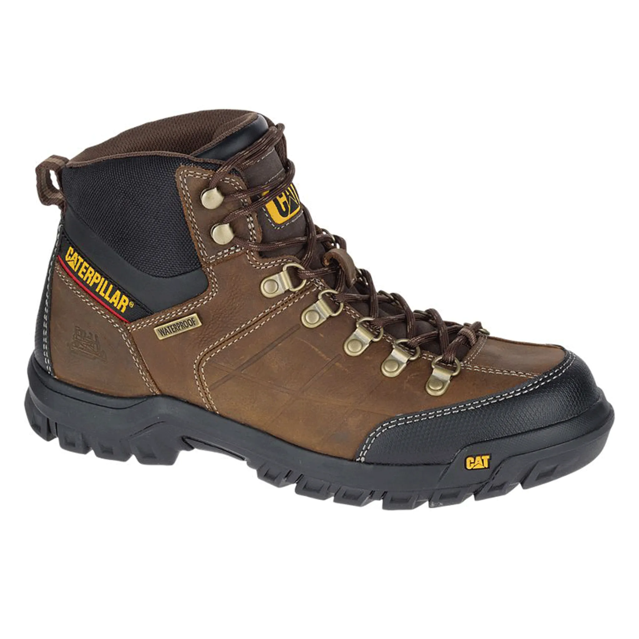 CAT Threshold Men's 6 Steel Toe Work Hiker Boot 722534 - Brown