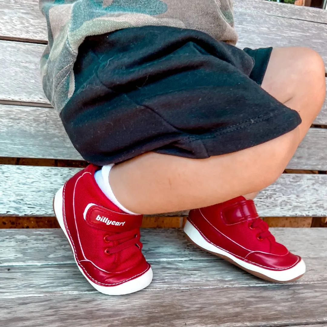 CHICAGO red baby and toddler high-top sneakers