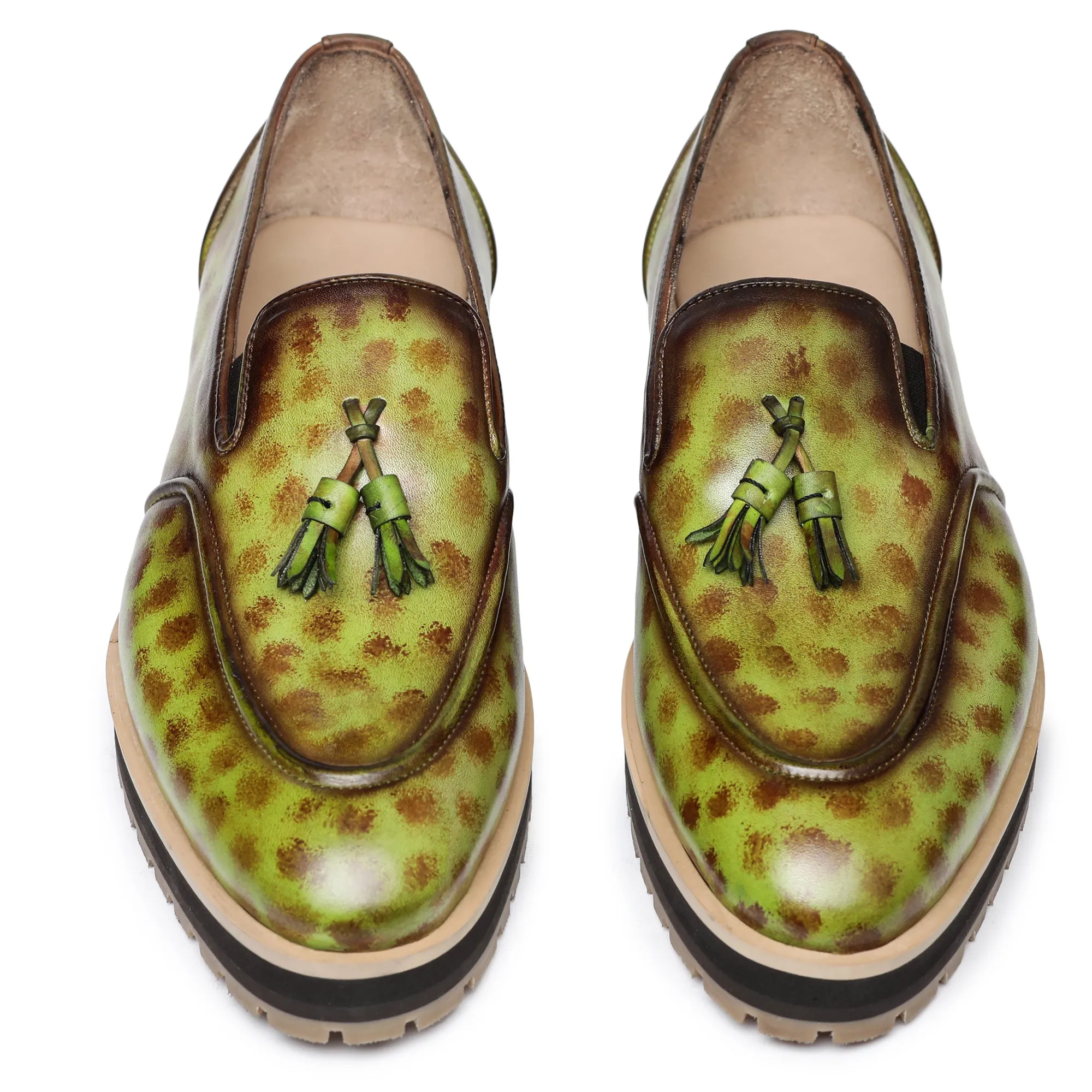 Classic Tassel Loafers - Green