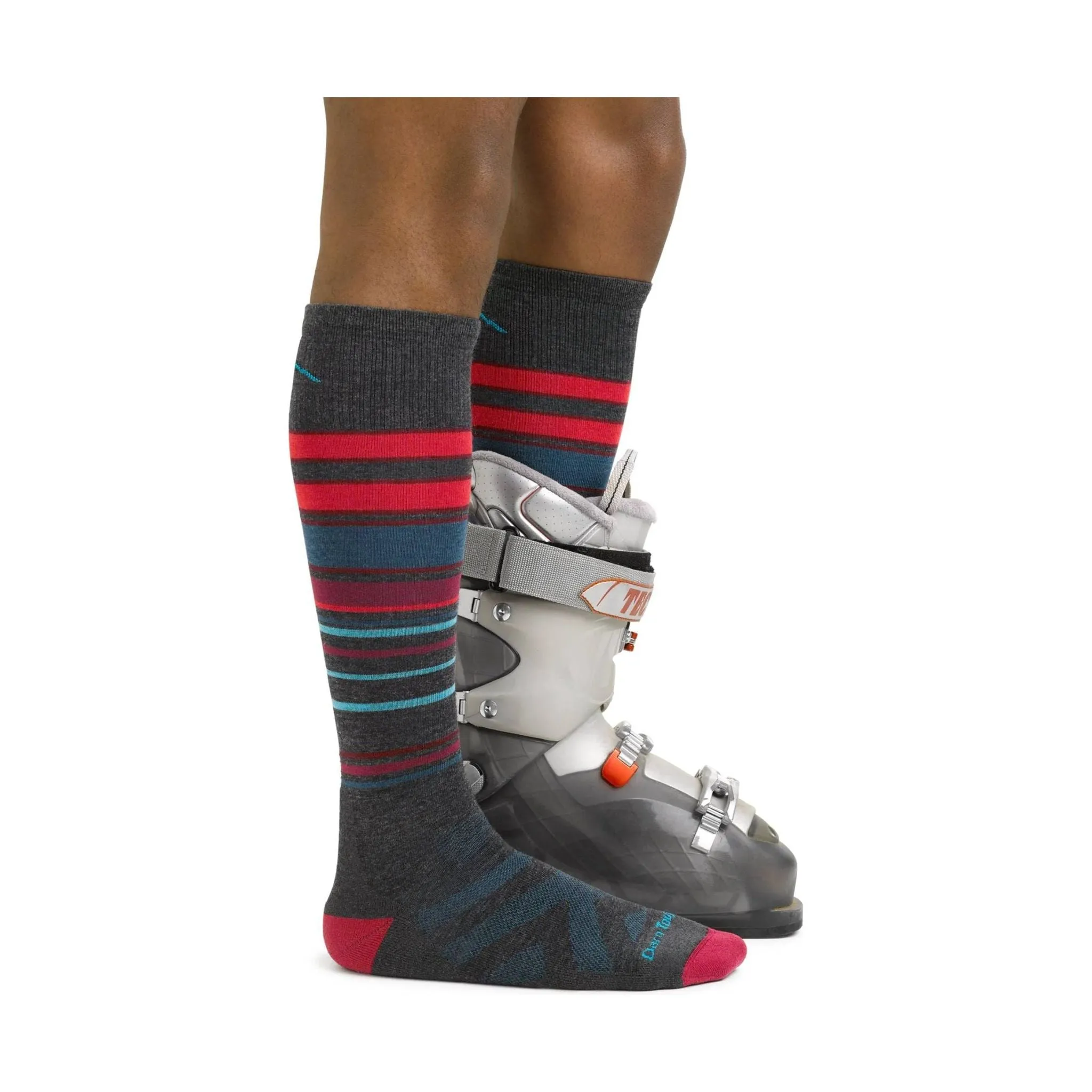 Darn Tough Vermont Men's Snowpack Over The Calf Midweight Ski and Snowboard Sock - Charcoal