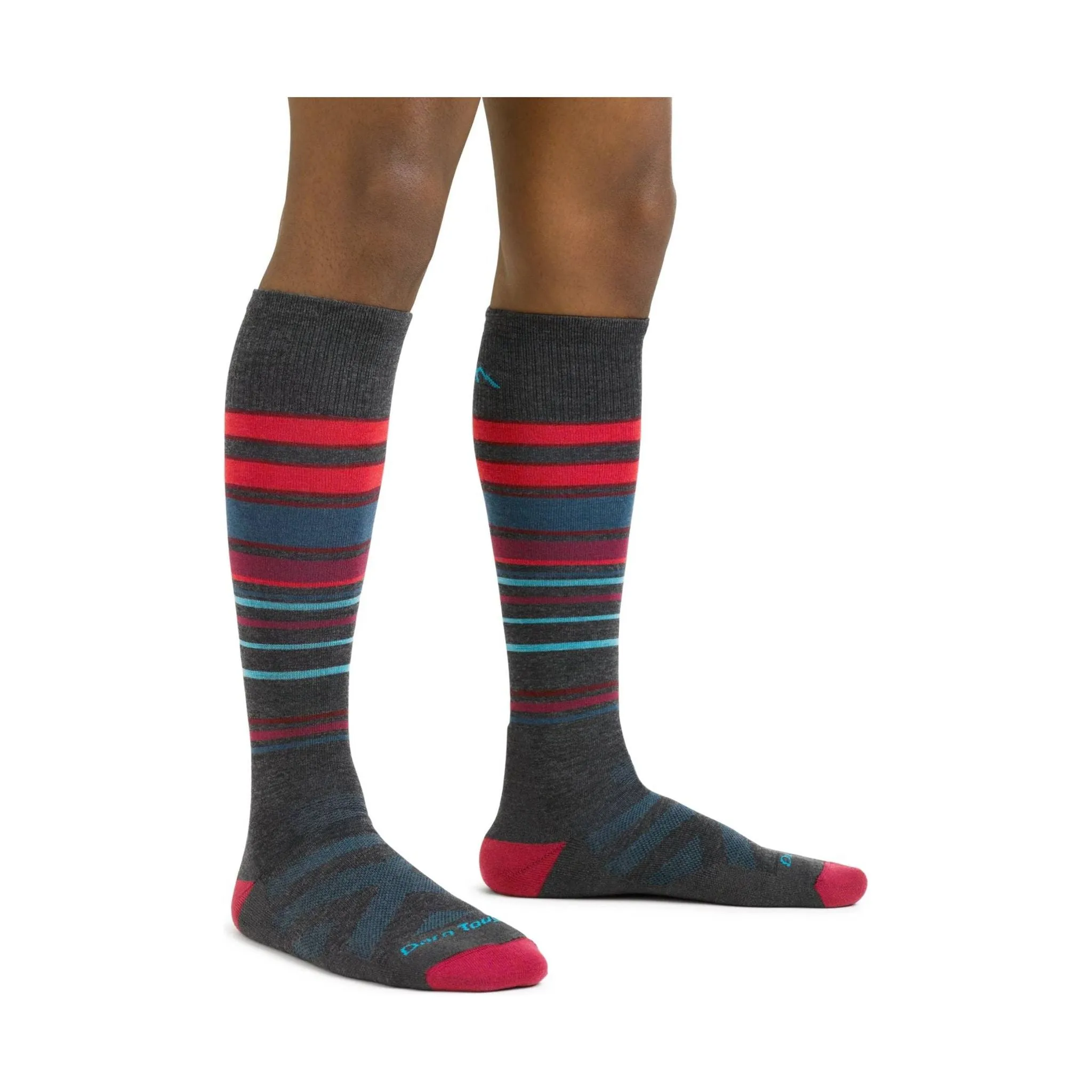 Darn Tough Vermont Men's Snowpack Over The Calf Midweight Ski and Snowboard Sock - Charcoal