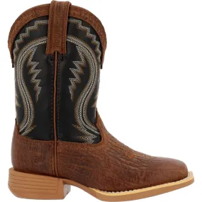 'Durango' Children's Lil' Rebel Pro Western Square Toe - Acorn / Black Onyx