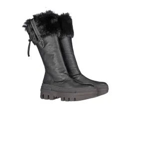 Fur Collar Boot Messico Black