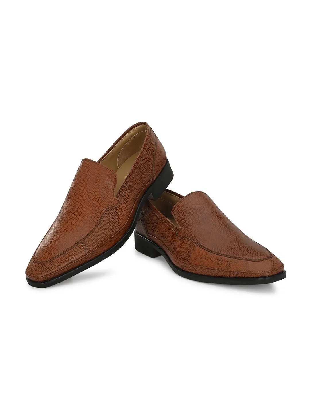 Genuine Laether Tan Slipon Formal Shoes