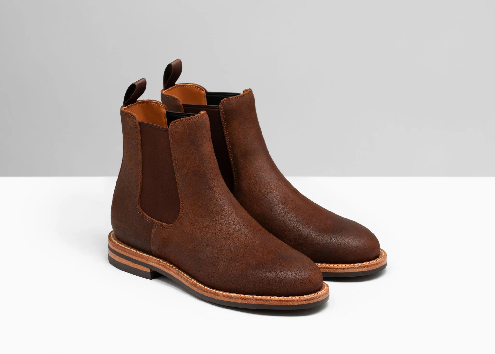 Josephine Chelsea Boot Dark Oak Roughout