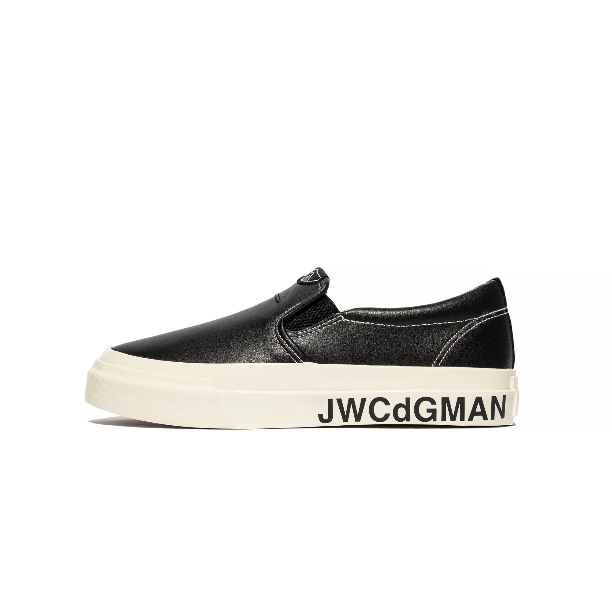 Junya Watanabe MAN X Stepney Workers Club Leather Slip On Shoes Black