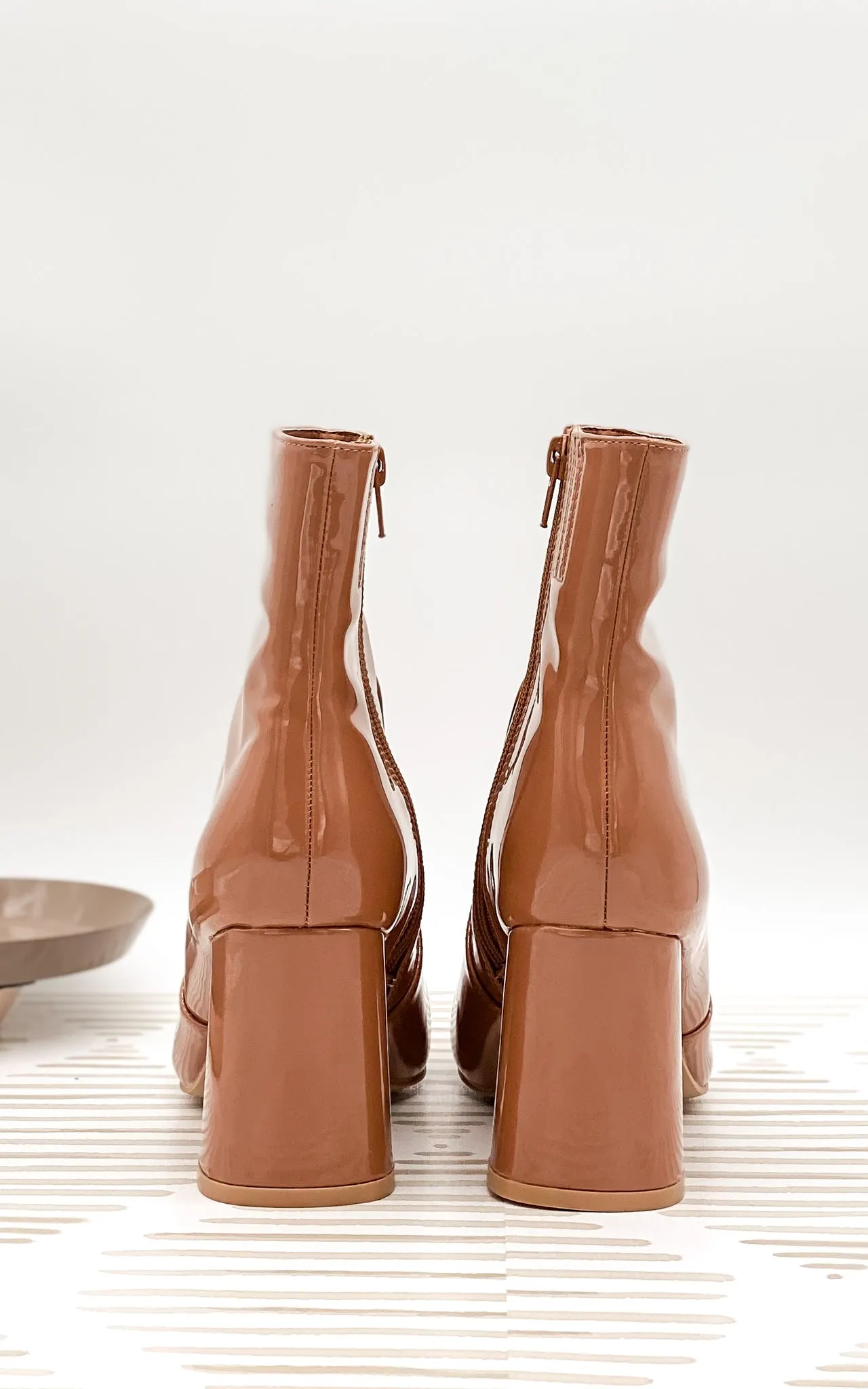 Ketsby Heeled Ankle Boot in Nude