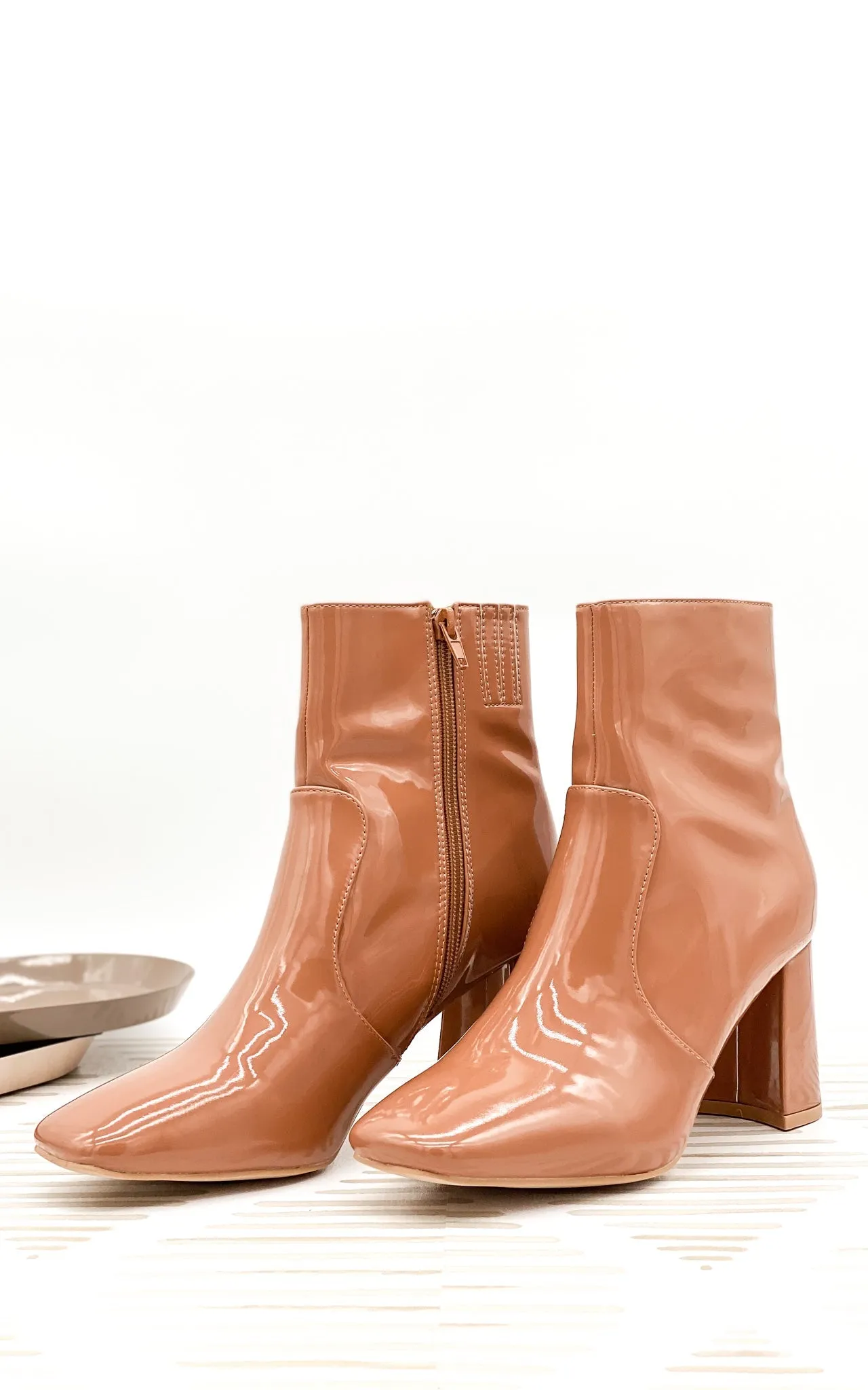 Ketsby Heeled Ankle Boot in Nude