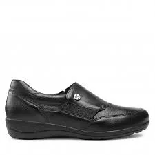 Ladies Caprice Black Nappa Slip On Shoes Soft Leather SALE