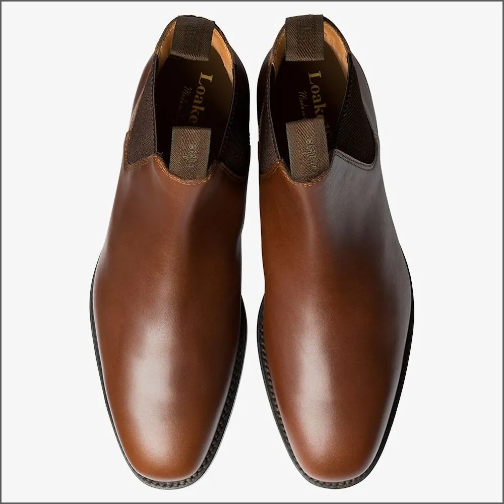 Loake Chatsworth Brown Waxy Rubber Sole*