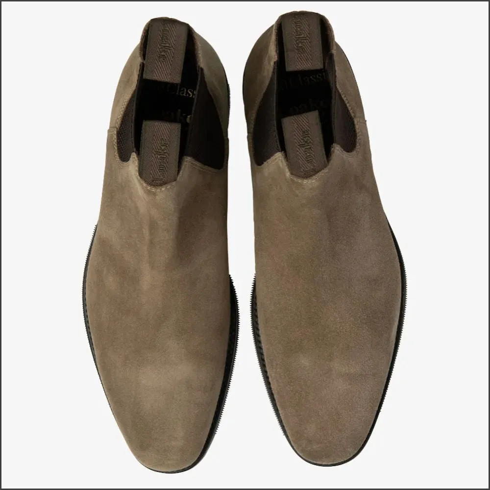 Loake Emsworth Flint Suede Rubber Sole*