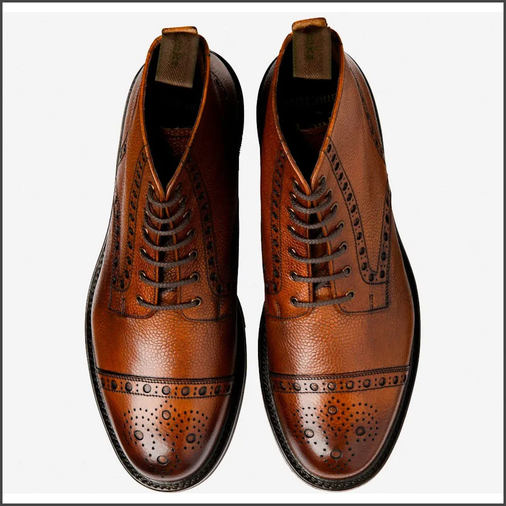 Loake Loxley Mahogany Grain premium Leather boot*