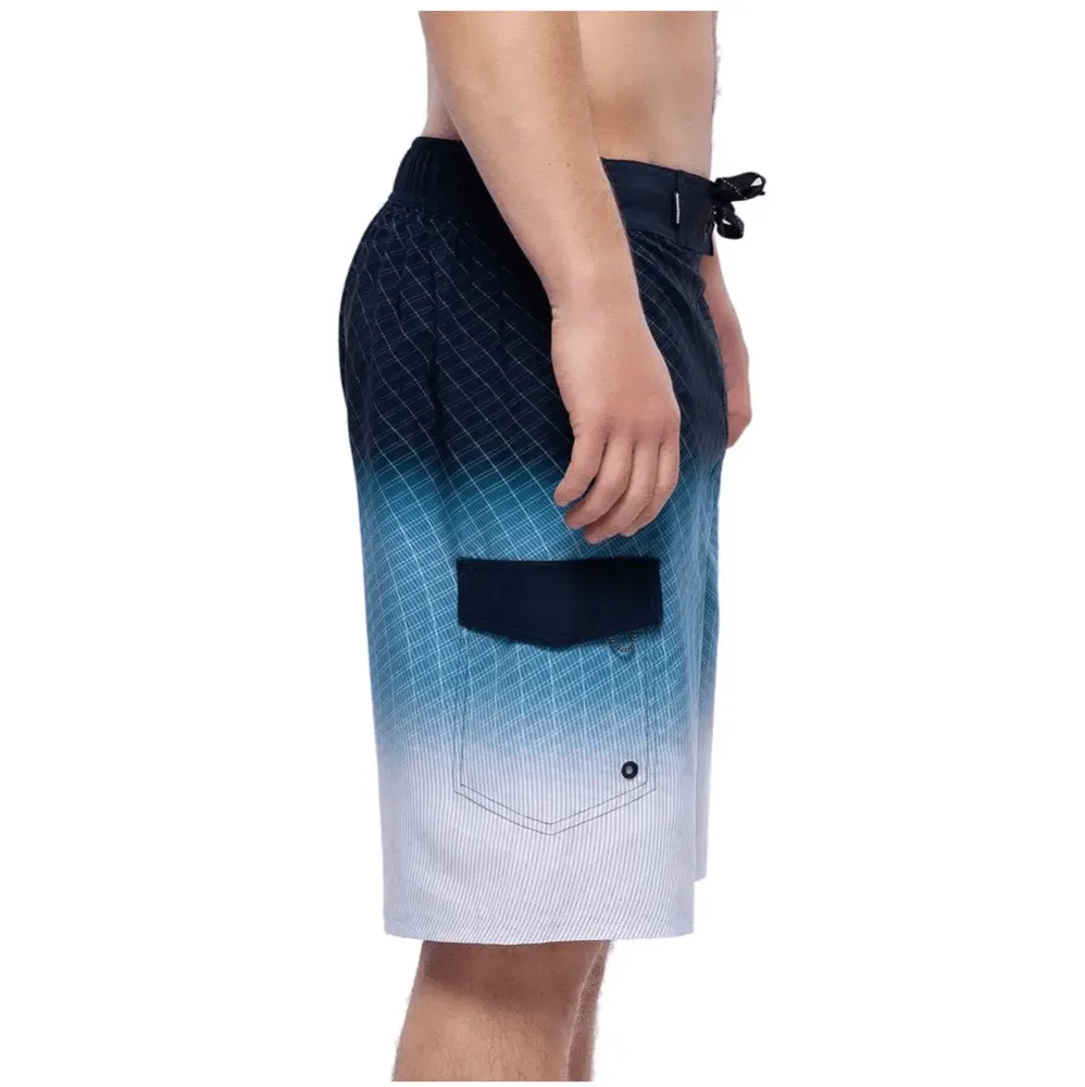 Men's 4-Way Stretch Board Shorts 9" Quick Dry Beach Swimwear