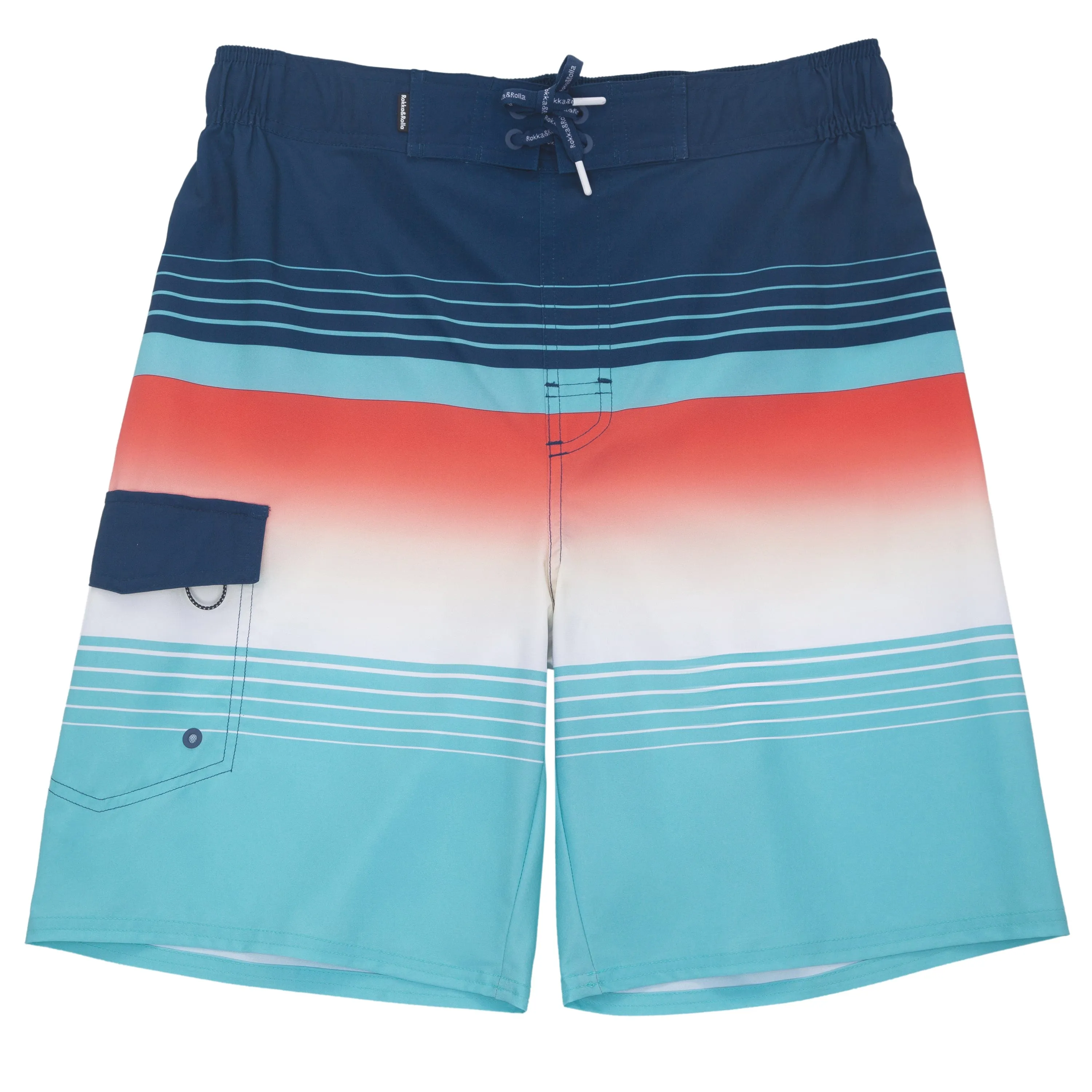 Men's 4-Way Stretch Board Shorts 9" Quick Dry Beach Swimwear