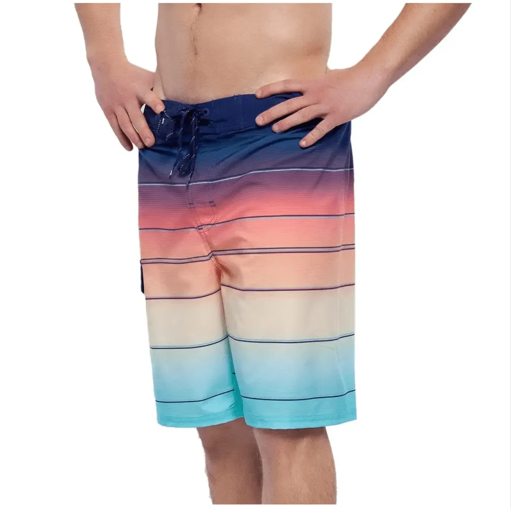 Men's 4-Way Stretch Board Shorts 9" Quick Dry Beach Swimwear