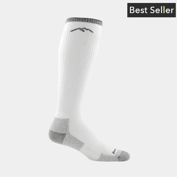 Men's Darn Tough Westerner Over-the-Calf Lightweight Work Sock 3-Pack - White