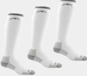 Men's Darn Tough Westerner Over-the-Calf Lightweight Work Sock 3-Pack - White