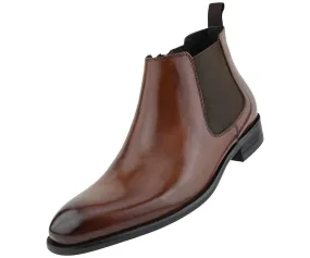 Men's Leather Chelsea Dress Boot color Tan