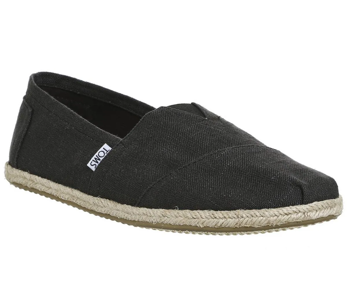 Mens Toms Toms Classic Black Linen