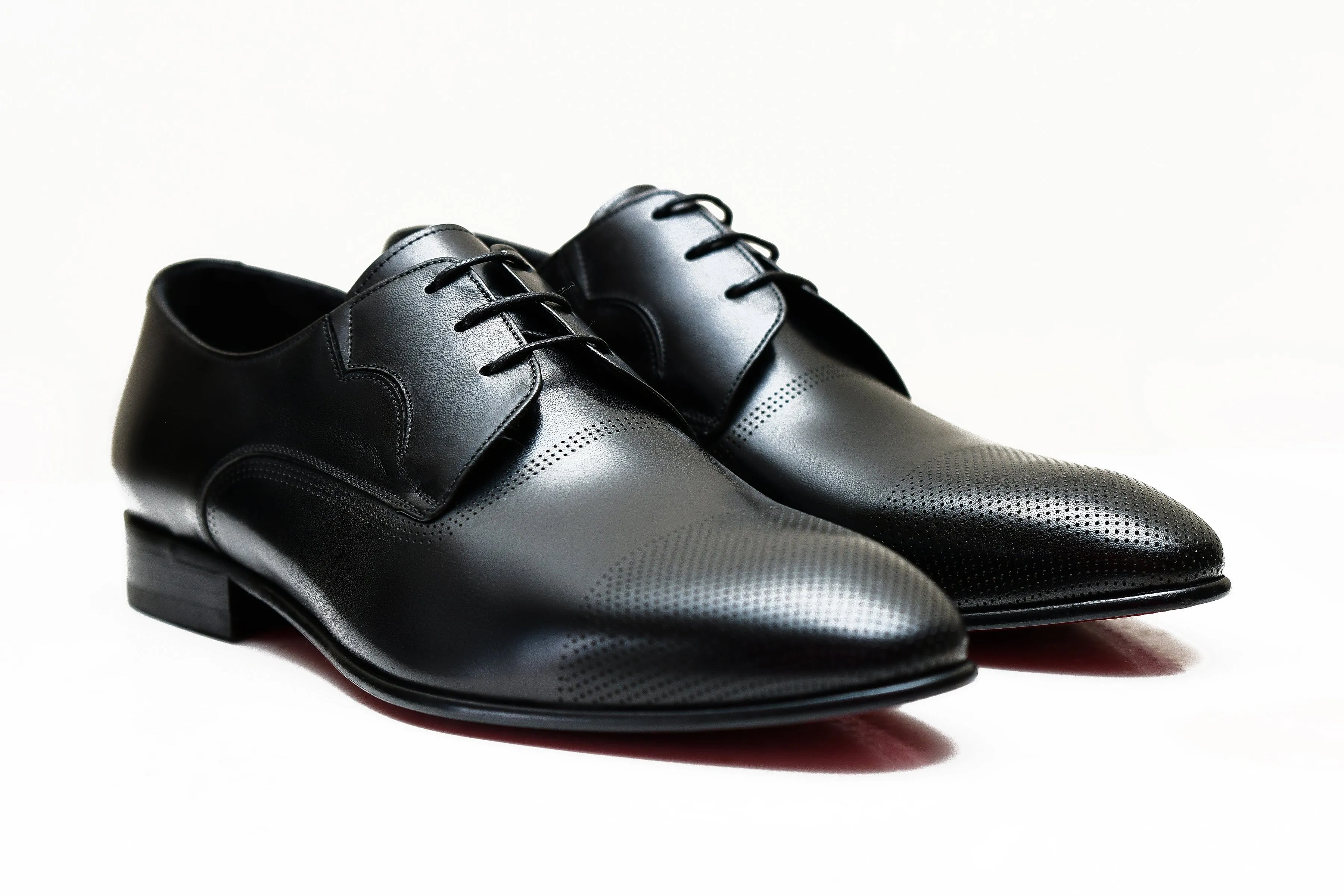 MILAN | Black leather derby shoes