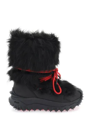 Moncler grenoble faux fur trailgrip snow boots