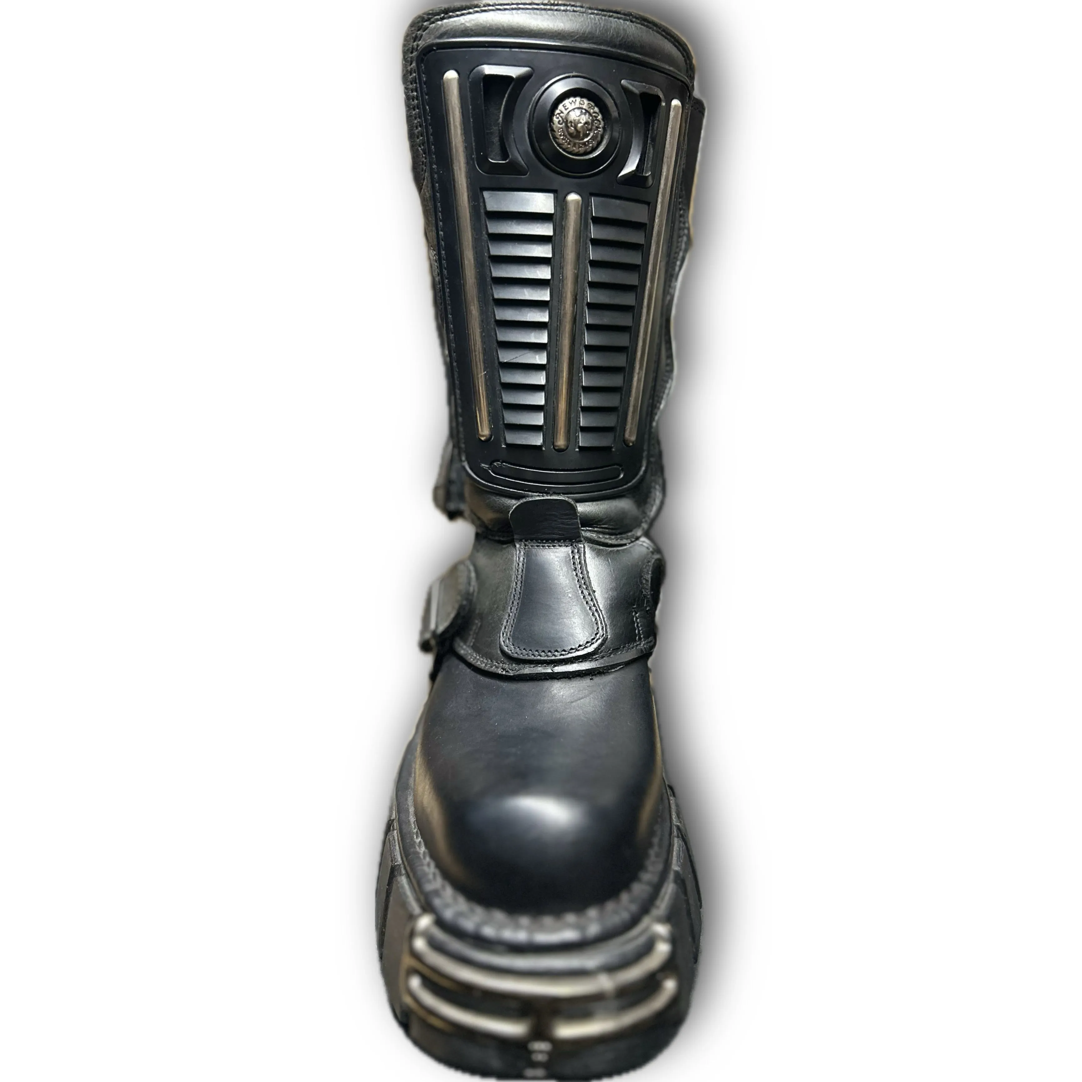 Stylish New Rock M.332 Terminator Boots for Men - Trendy Footwear with Unique Design