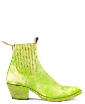 No.1001 FREEWAY chelsea boot Lime Playa women's