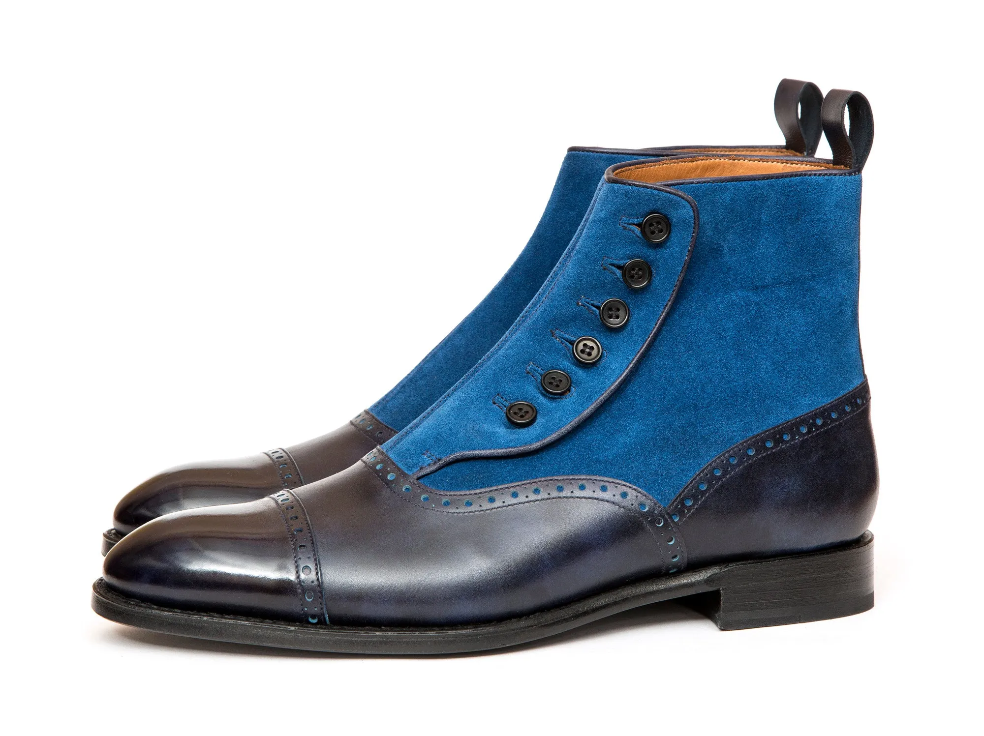 Puyallup - MTO - Navy Museum Calf / Dark Teal Suede - NGT Last - Single Leather Sole