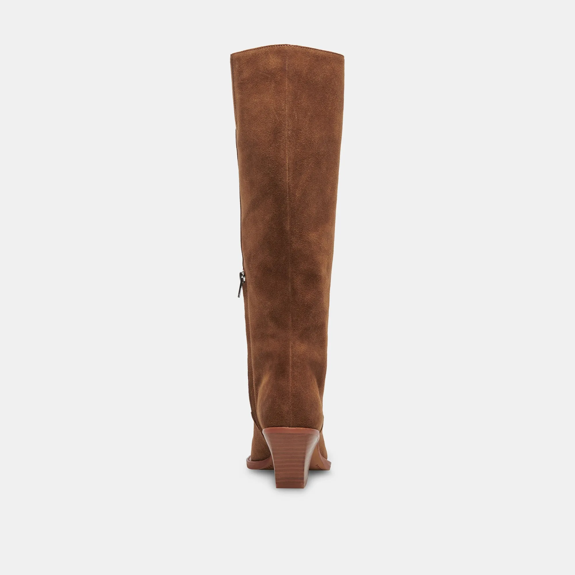 RAJ WIDE CALF BOOTS BROWN SUEDE