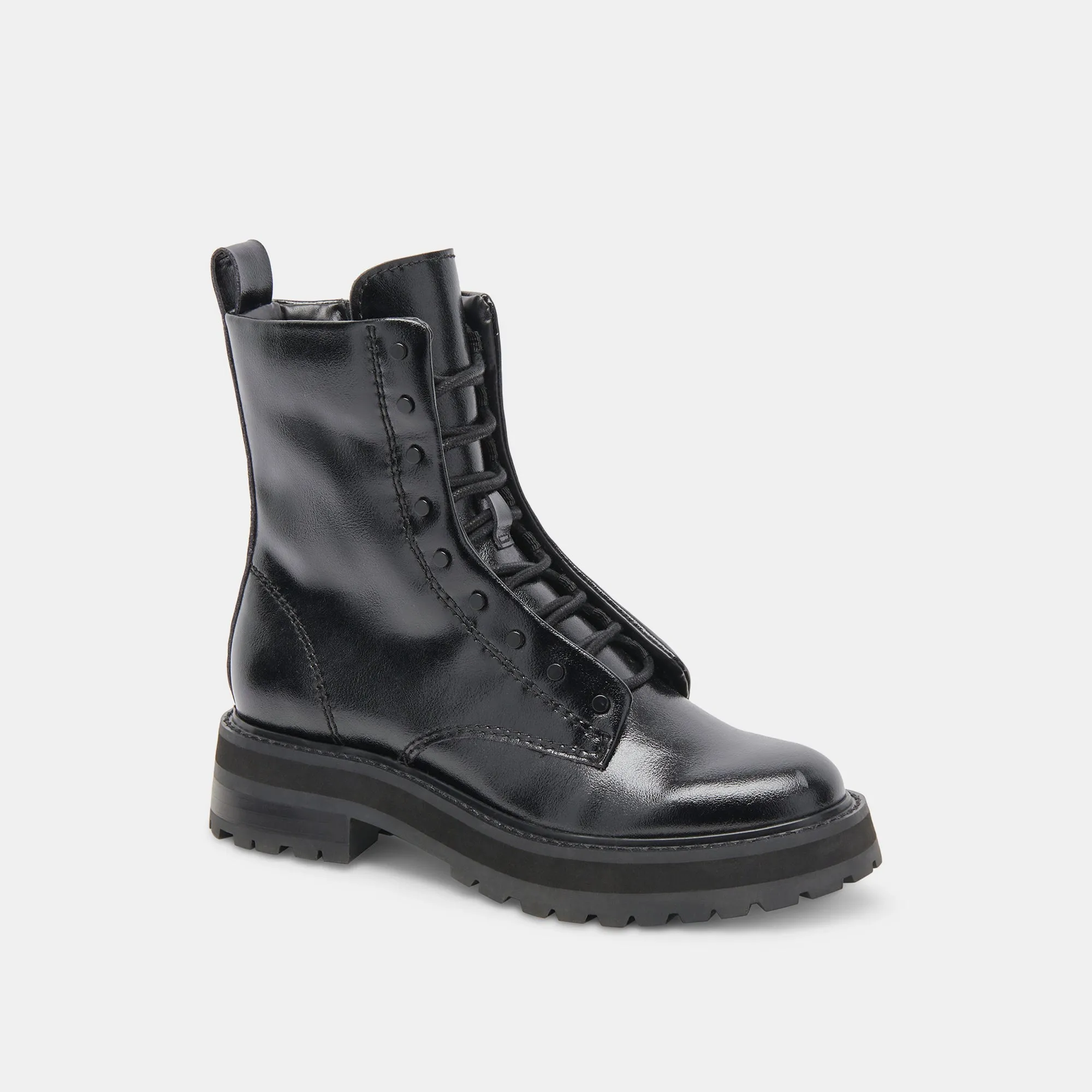 RANIER BOOTS MIDNIGHT CRINKLE PATENT