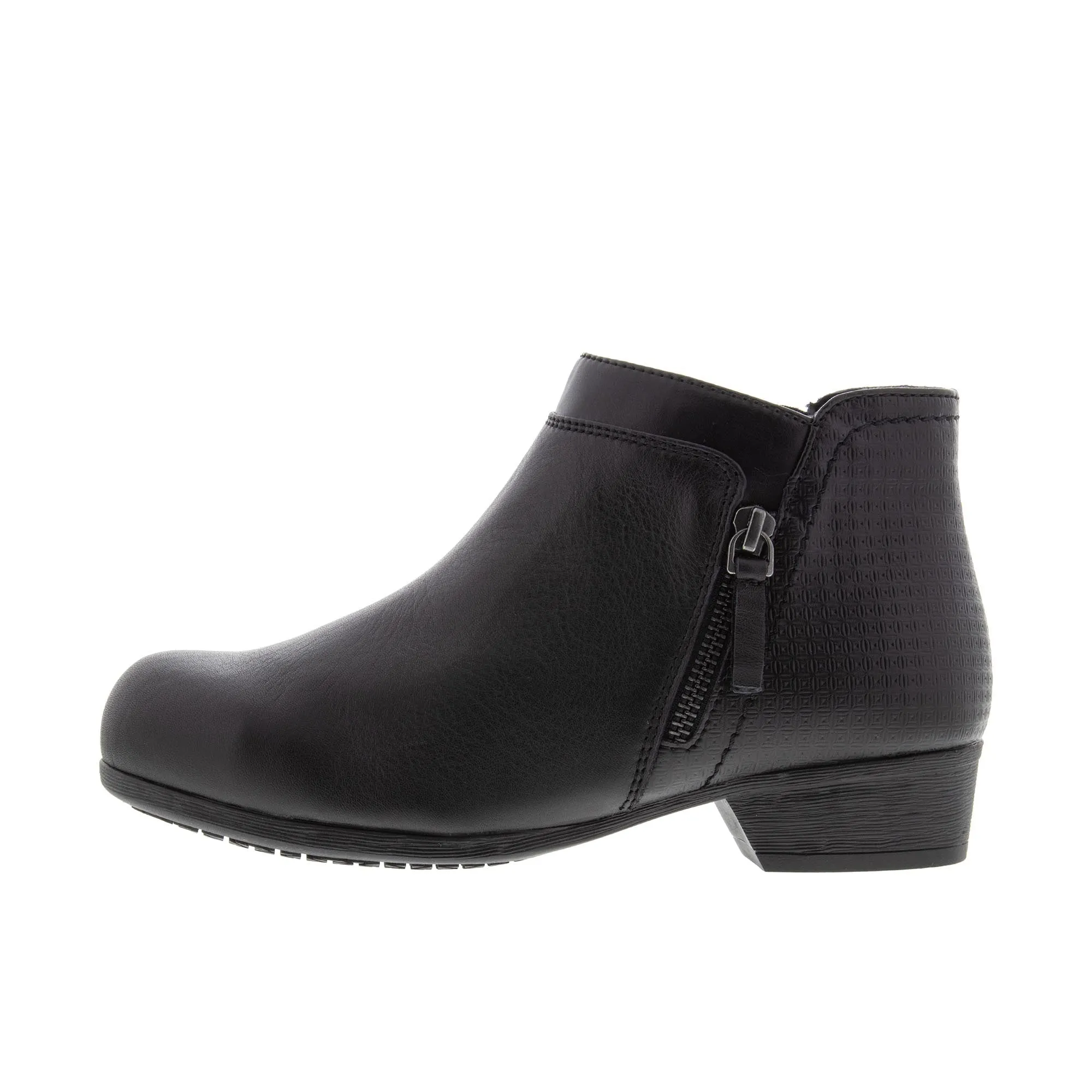 Rockport Work Womens Carly Work Bootie Alloy Toe Black