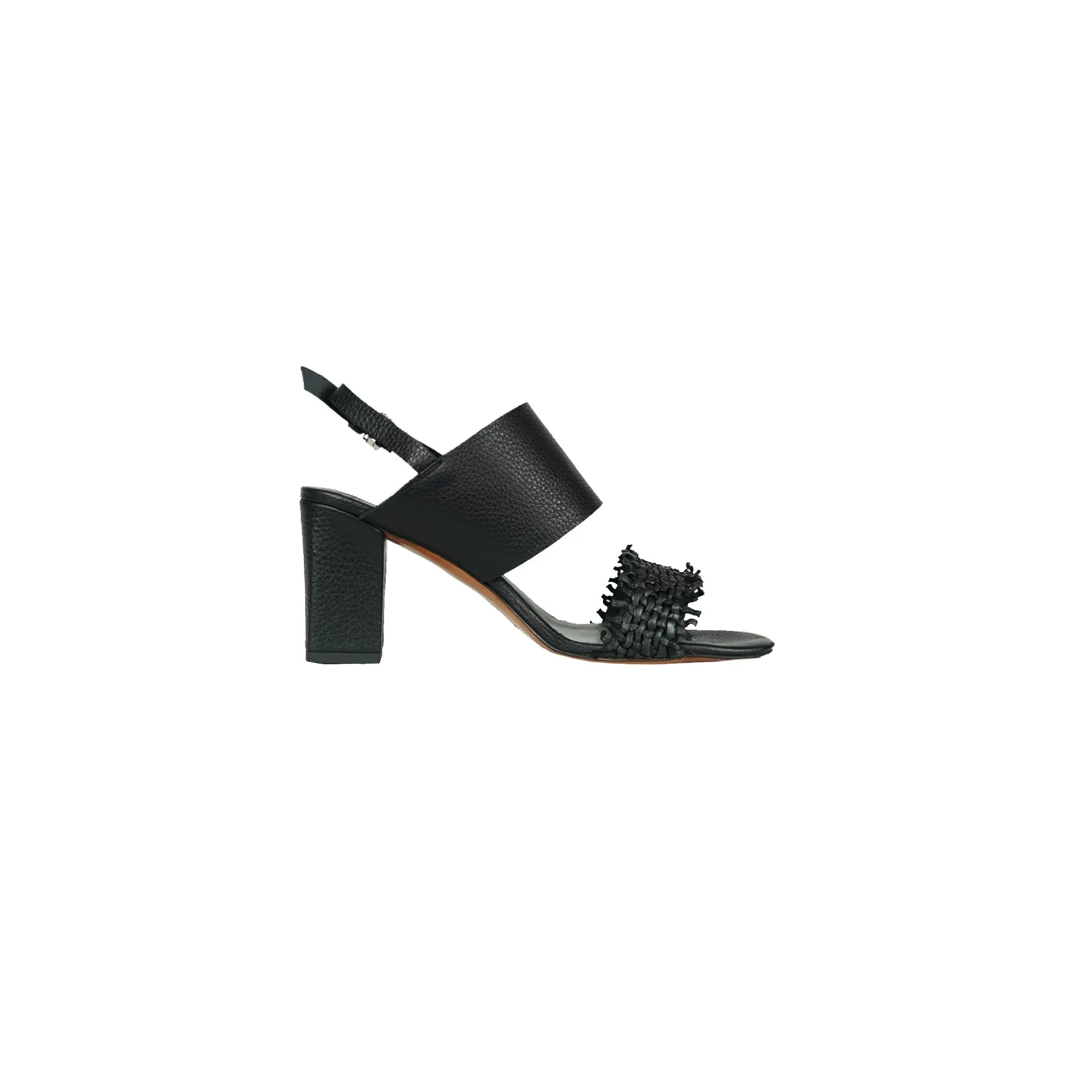 Sandal Intreccio Madreperla Black